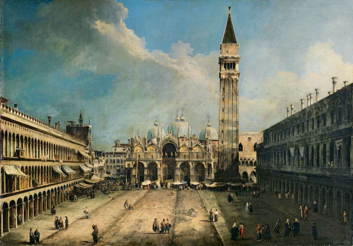 La Place Saint-Marc à Venise, Canaletto, vers 1723-1724