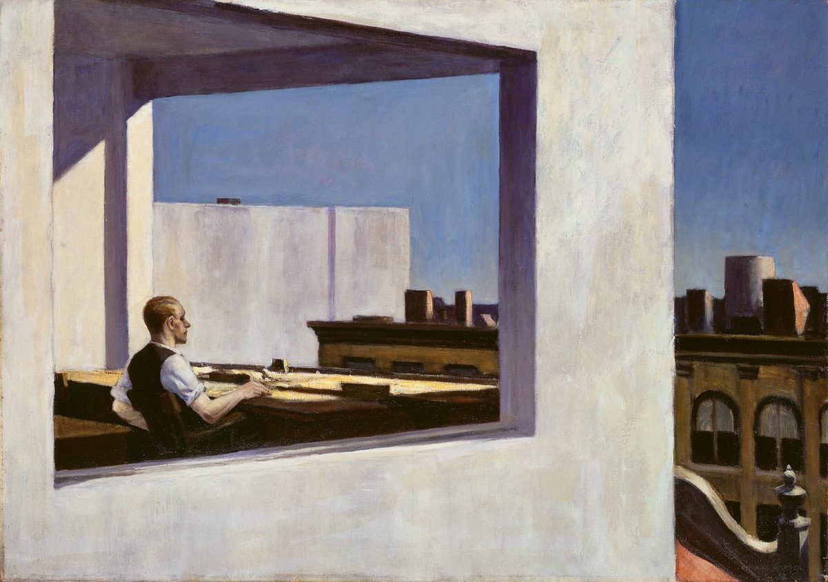 Bureau dans une petite ville, Edward Hopper, 1953