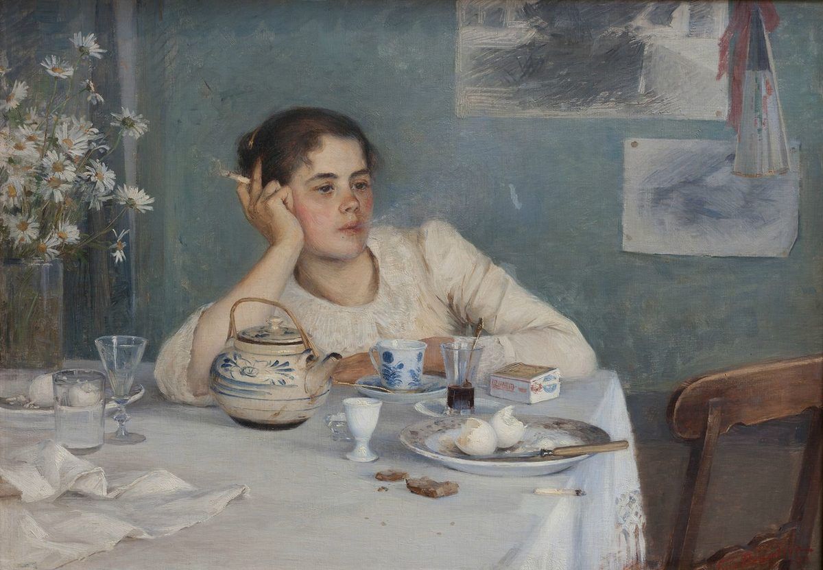 Après le petit-déjeuner, Elin Danielson-Gambogi, 1890