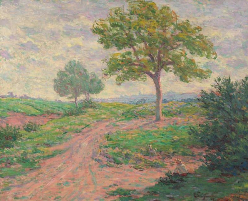Landscape with a Draughtsman, Émile Schuffenecker, 1888