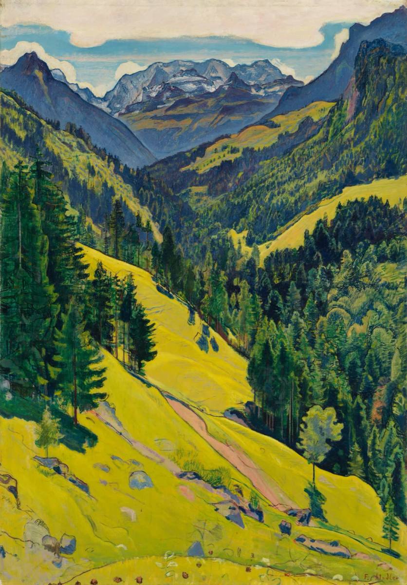 The Kien Valley with the Bluemlisalp Massif, Ferdinand Hodler, 1902