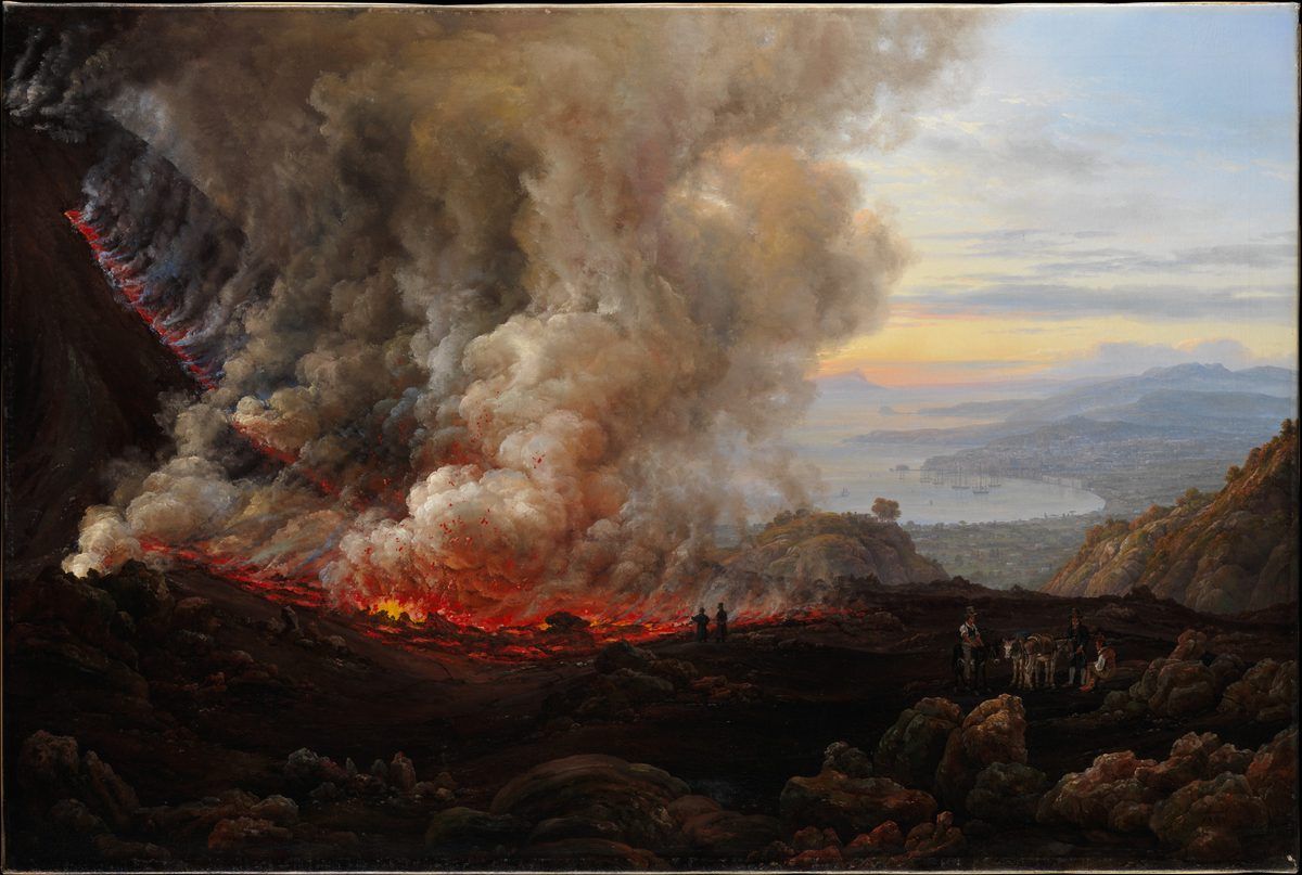 Éruption du Vésuve, Johan Christian Dahl, 1824