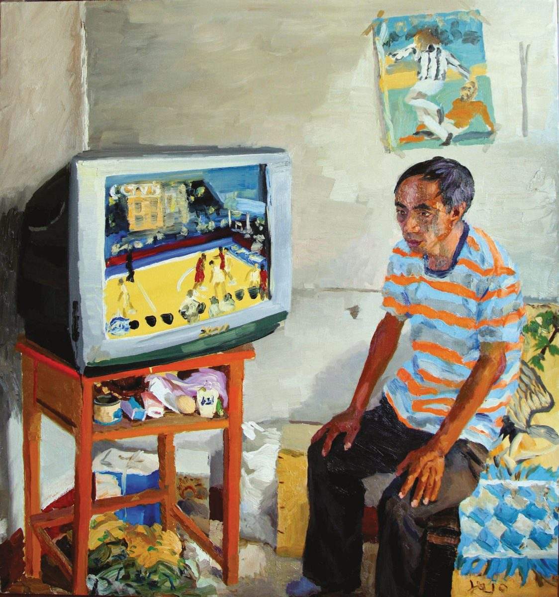 Li Wu Works the Night Shift and Still Can’t Sleep by Day, Liu Xiaodong, 2010