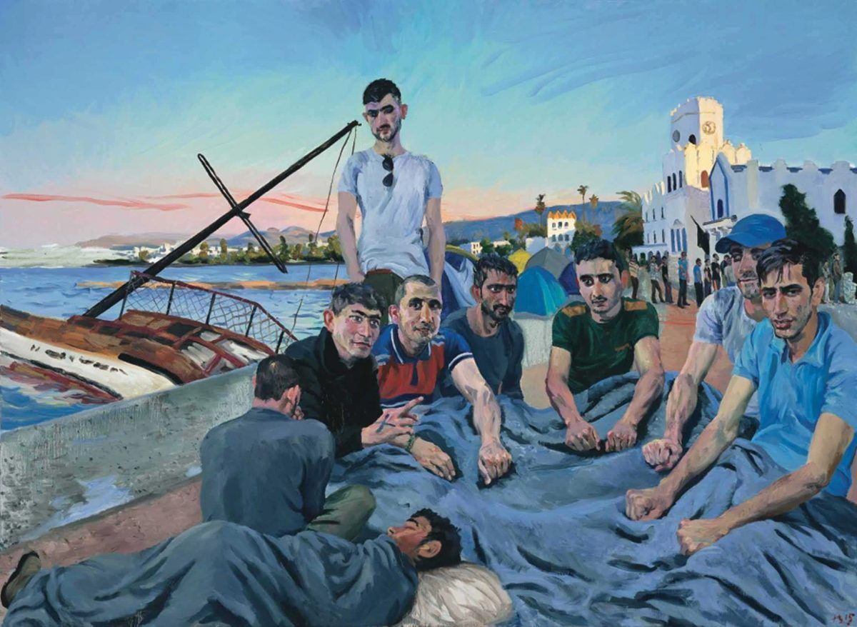 Refugees 4, Liu Xiaodong, 2015
