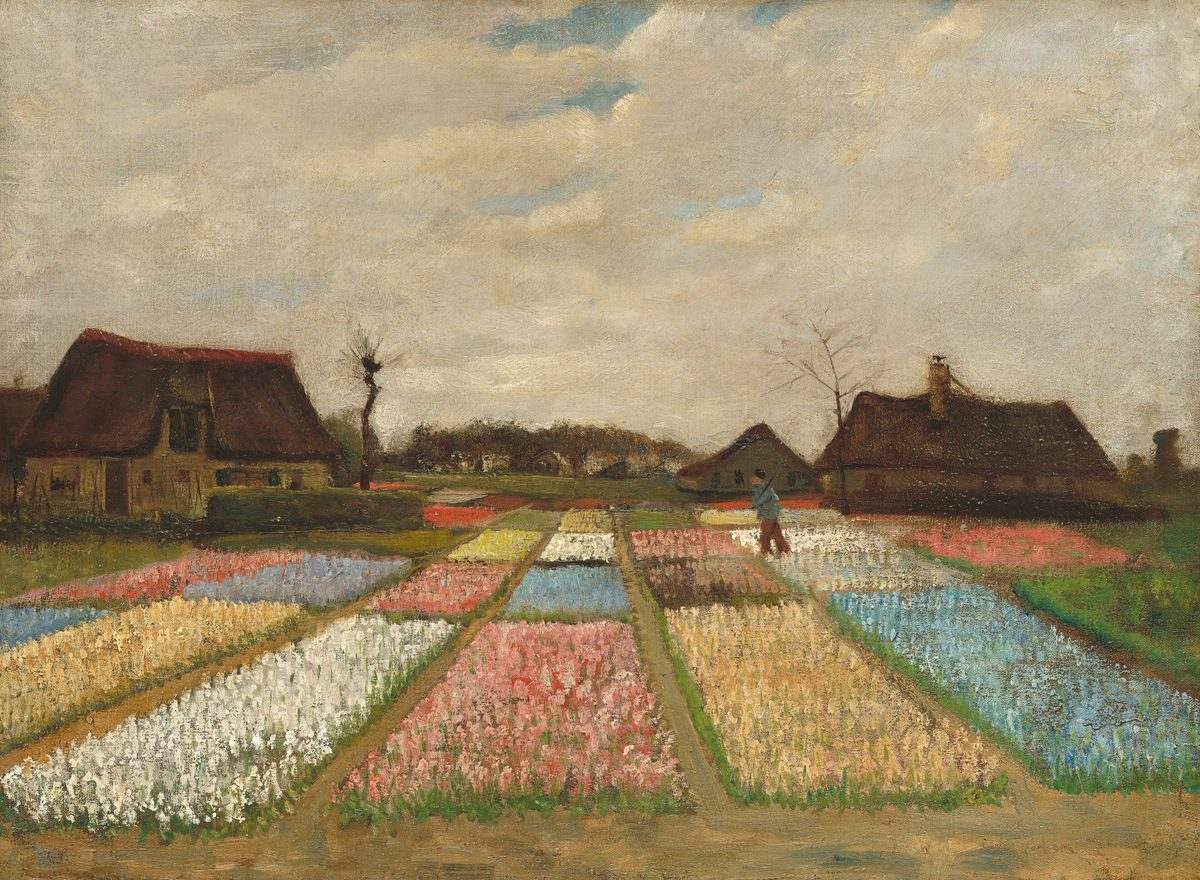 Champs de fleurs en Hollande, Vincent van Gogh, vers 1883