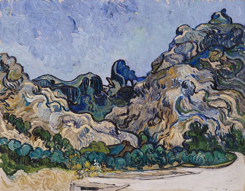 Montagnes à Saint-Rémy, Vincent van Gogh, juillet 1889