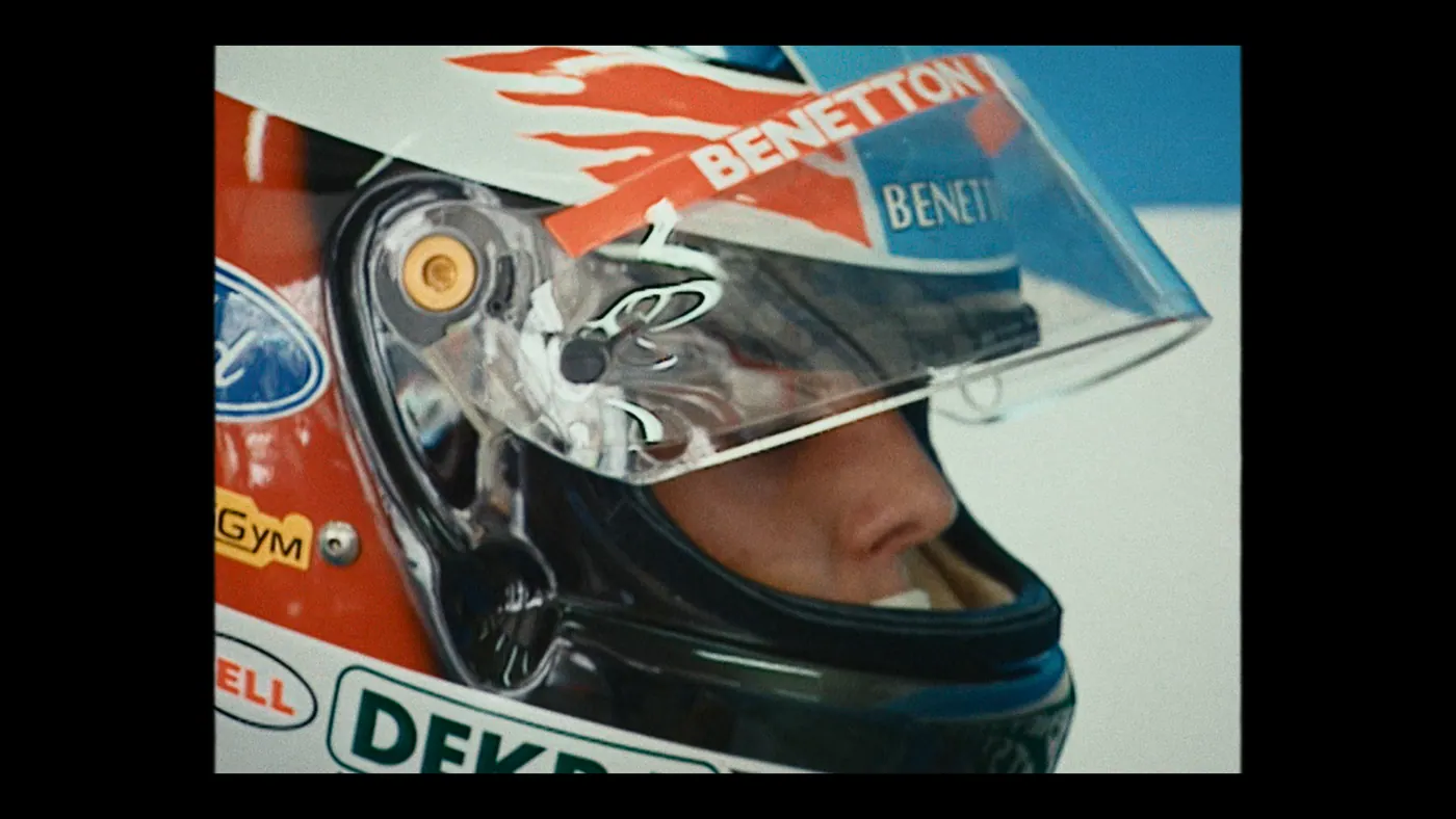 Schumacher ’94 — The Birth of a Legend (2026), Christin Freitag — très gros plan, un personnage : casque