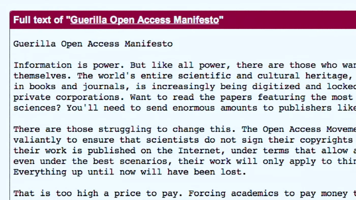 The Internets Own Boy - The Story of Aaron Swartz