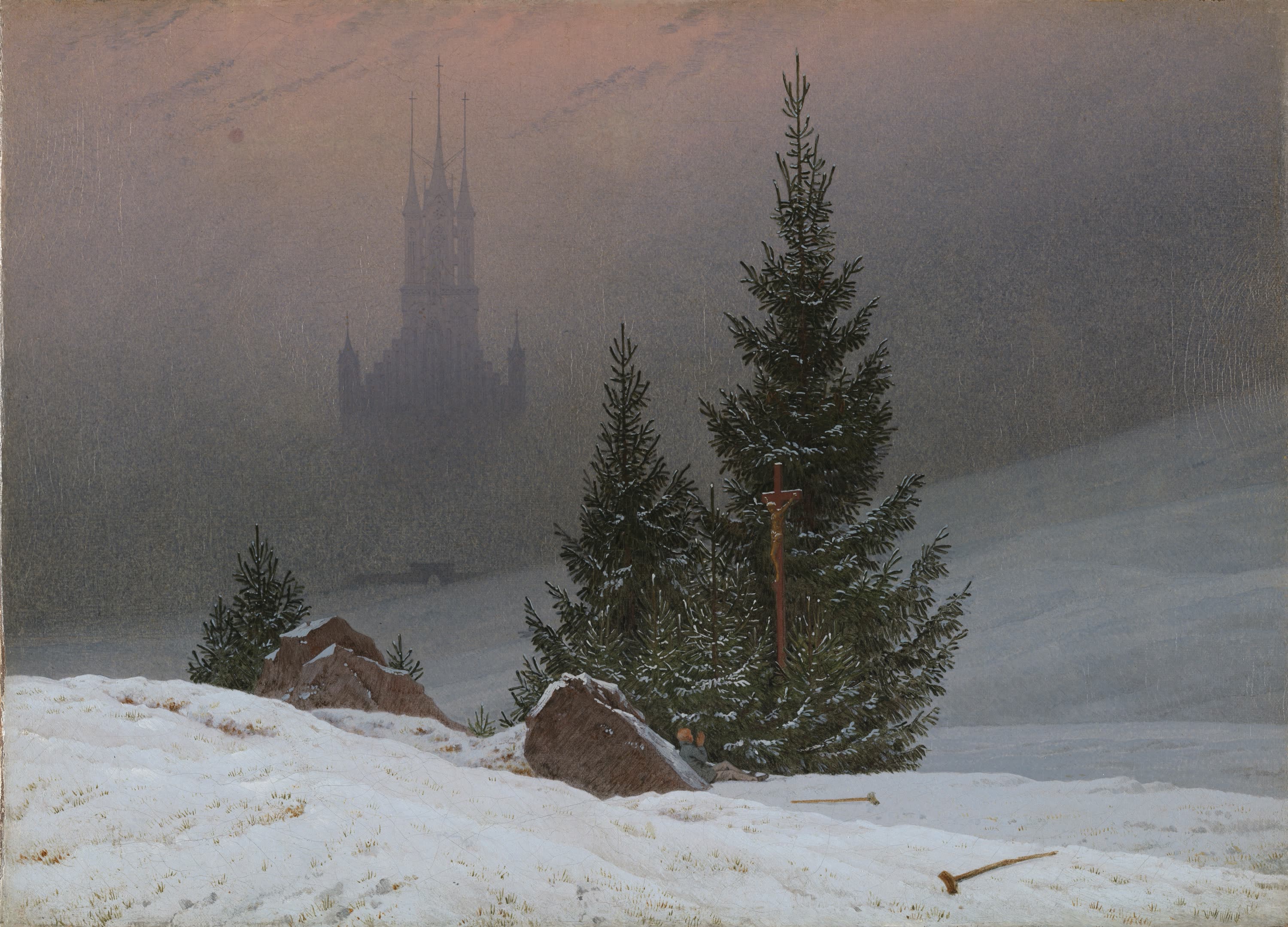 Paysage d’hiver, Caspar David Friedrich