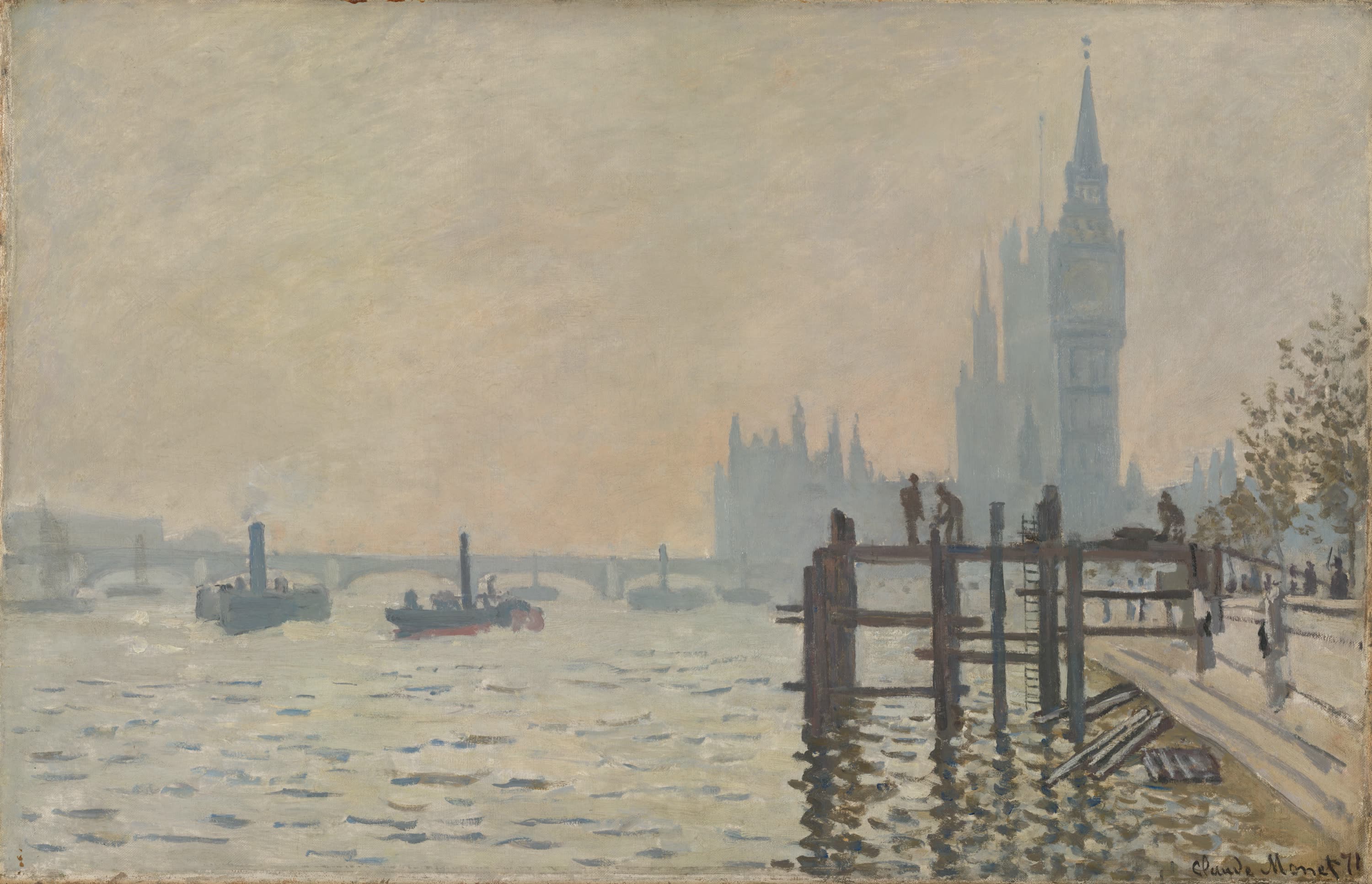 La Tamise et le Parlement, Claude Monet