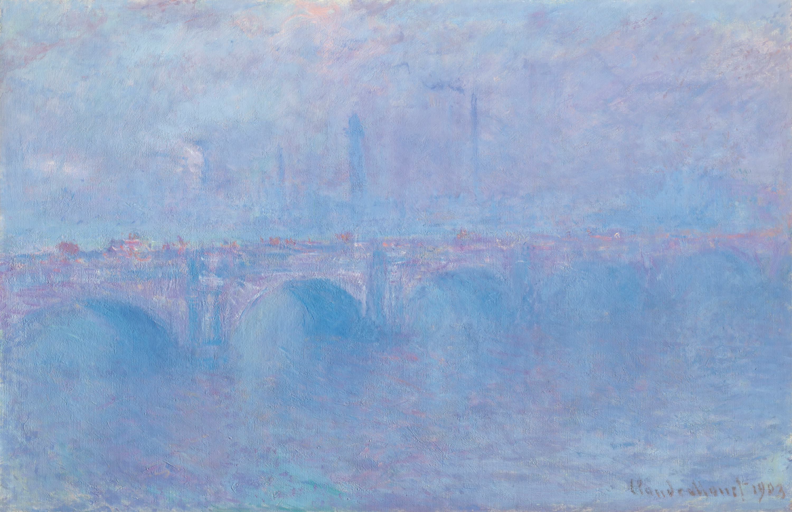 Waterloo Bridge, effet de brouillard, Claude Monet