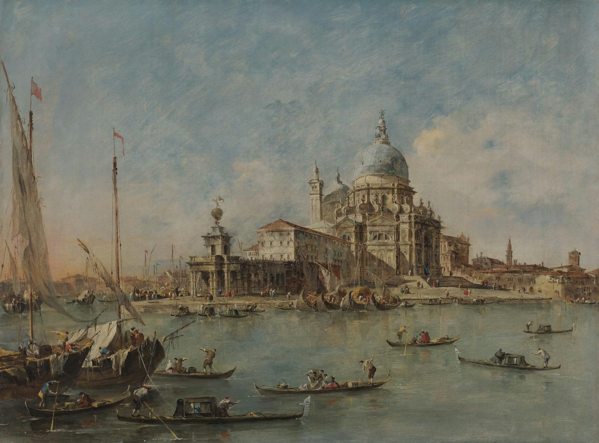 La Punta della Dogana avec Santa Maria della Salute, Francesco Guardi