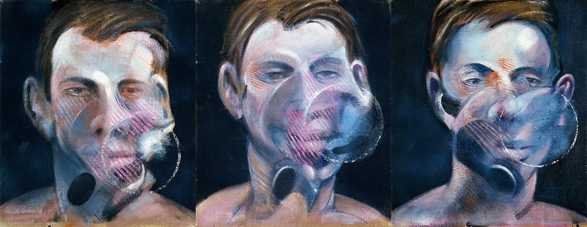 Three Studies for a Portrait of Peter Beard, Francis Bacon