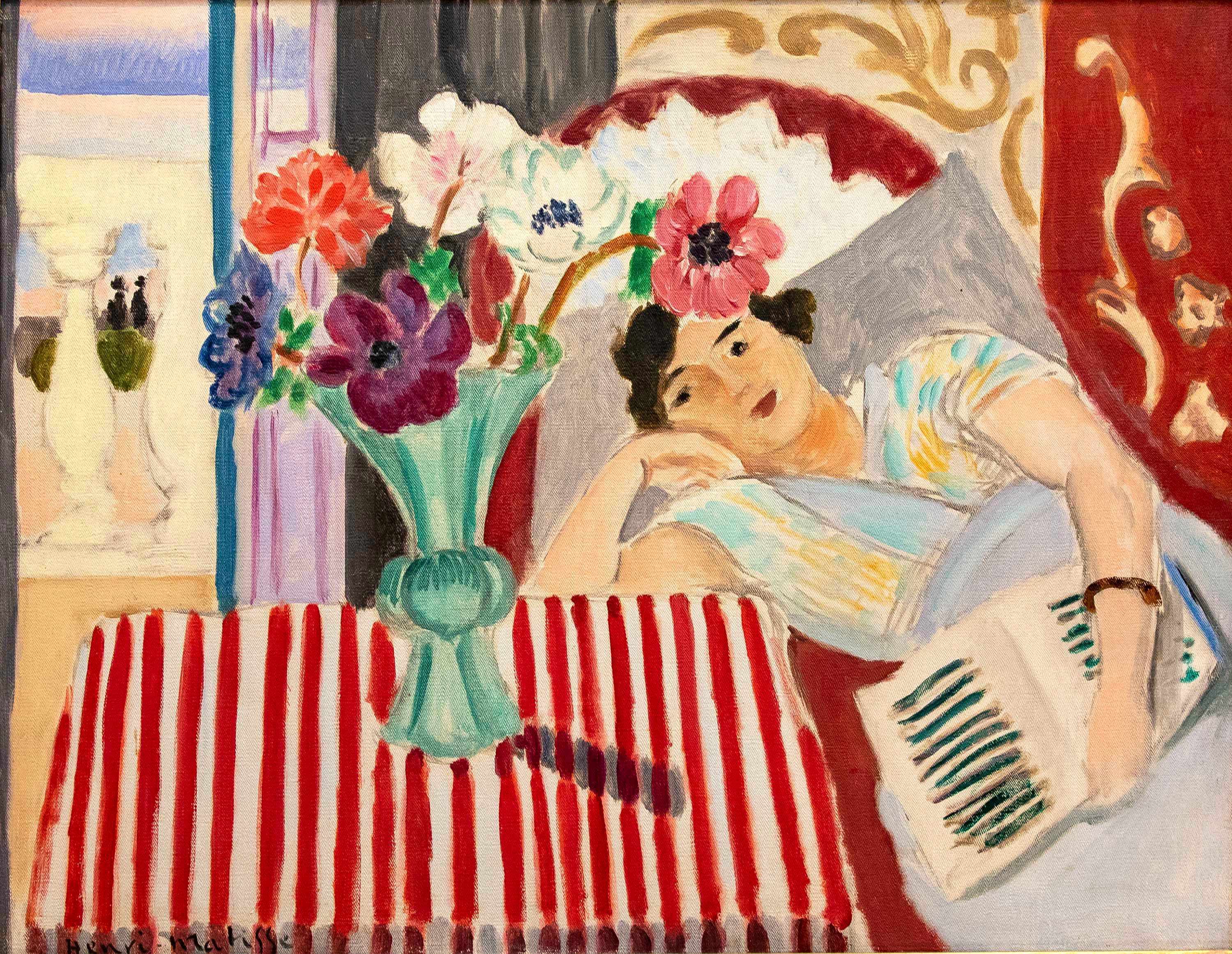 Femme et Anémones, Henri Matisse
