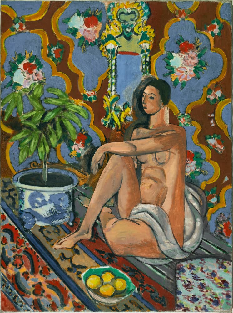 Figure décorative sur fond ornemental, Henri Matisse