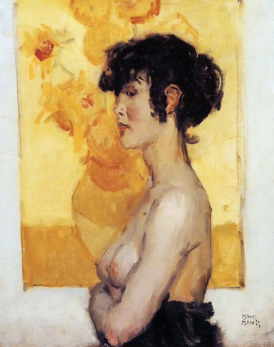 Vrouw in profiel, voor ‘Zonnebloemen’ van Van Gogh, Isaac Israëls