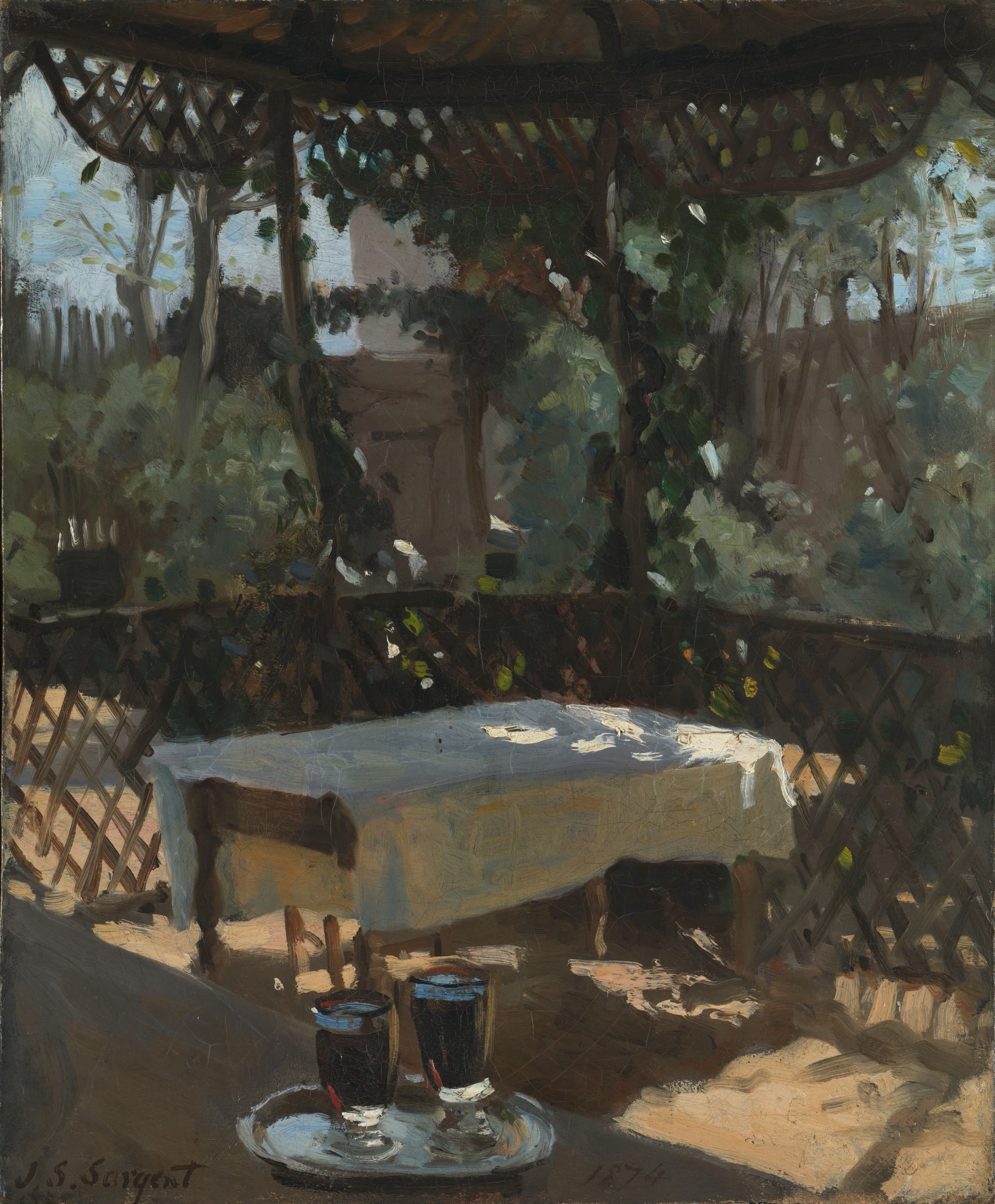 La Table sous la tonnelle, John Singer Sargent