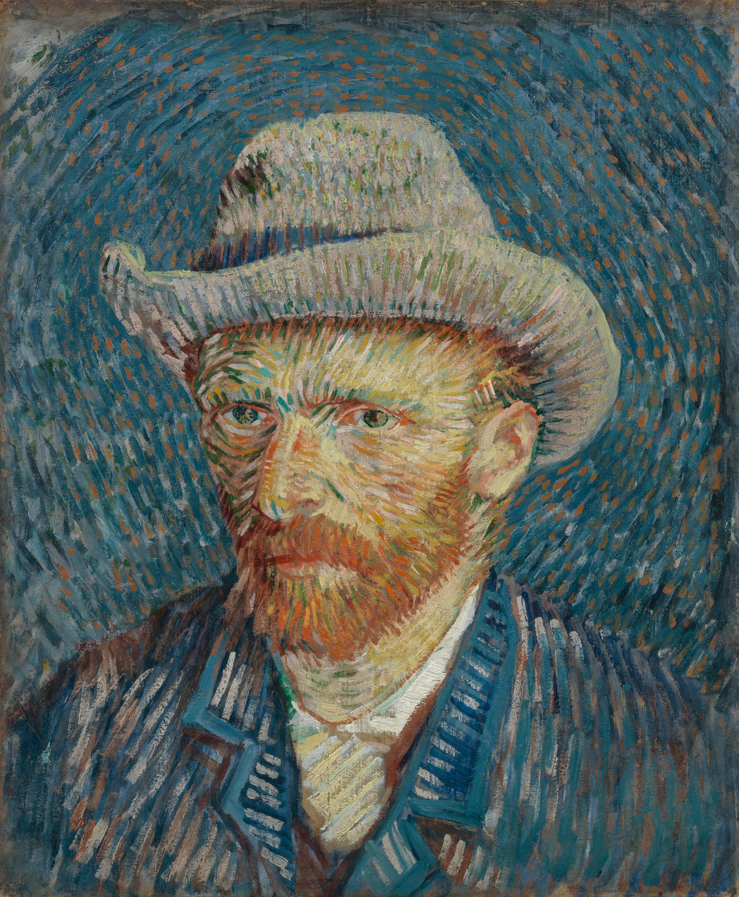 Autoportrait au chapeau de feutre gris, Vincent van Gogh