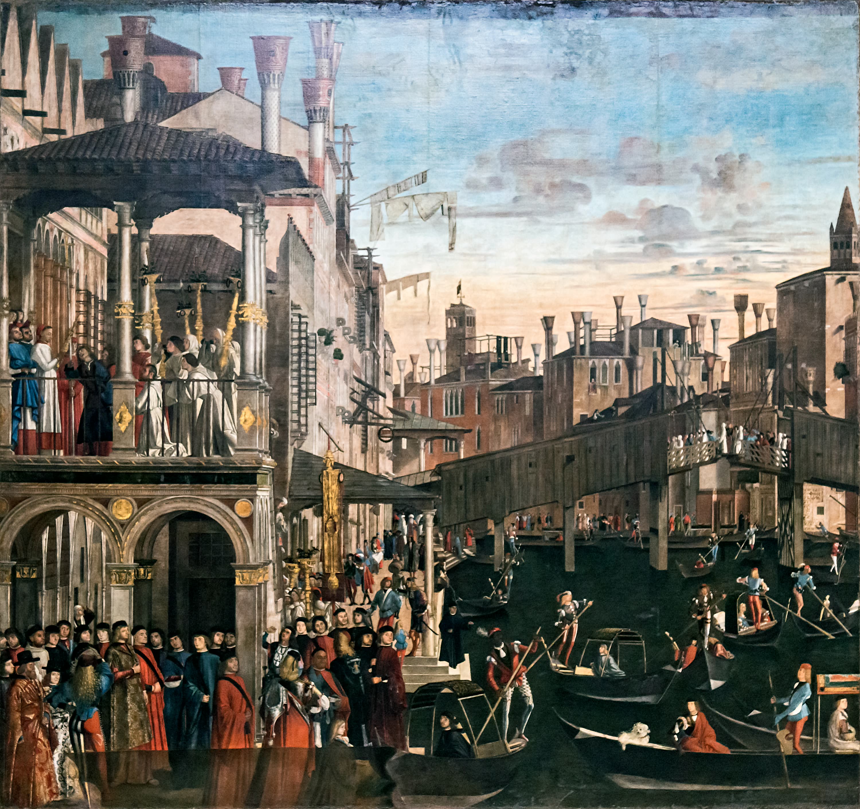 Miracle de la relique de la Croix au pont du Rialto, Vittore Carpaccio